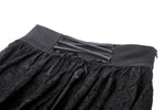 Gothic princess black lace hi-low skirt KW343