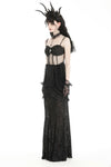 Gothic velvet patch lace elegant mermaid skirt KW347