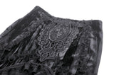 Gothic velvet patch lace elegant mermaid skirt KW347