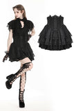 Playful gothic flouncy puff skirt. KW349