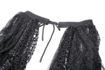 Rococo style spiderweb tattered birdcage petticoat long skirt KW354