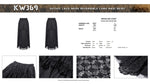 Gothic lace mesh reversible long maxi skirt KW369