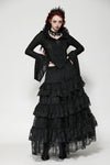 Gothic princess rose layered tulle cake skirt KW372