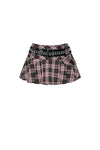 Punk Pink Plaid Mini Skirt KW374