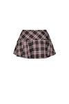 Punk Pink Plaid Mini Skirt KW374