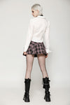 Punk Pink Plaid Mini Skirt KW374