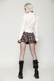 Punk Pink Plaid Mini Skirt KW374