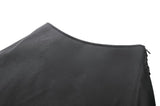 Metal Studded Punk Skirt with Mesh Tail and Pockets KW385