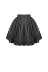 Black All-match Shadow Rose Embroidered Petticoat KW389