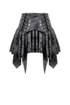 Shattered Butterfly Punk Skirt with Leather Lace-Up  KW391