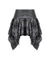 Shattered Butterfly Punk Skirt with Leather Lace-Up  KW391