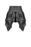 Shattered Butterfly Punk Skirt with Leather Lace-Up  KW391