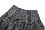Shattered Butterfly Punk Skirt with Leather Lace-Up  KW391