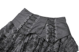 Shattered Butterfly Punk Skirt with Leather Lace-Up  KW391