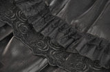 Gothic Moonlit Rose Layered Maxi Petticoat Skirt KW392