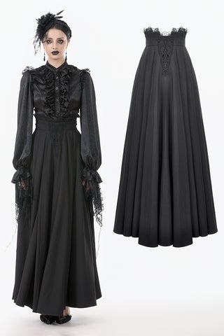 Gothic Nun Pleated Maxi Skirt KW395