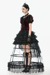 Retro Lace Petticoat with Multi-Layered Boning and Ruffled Hem KW398