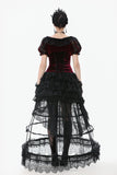 Retro Lace Petticoat with Multi-Layered Boning and Ruffled Hem KW398