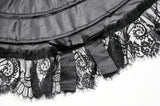 Ballet-Inspired Lace Petticoat with Layered Boning and Bow Details KW399