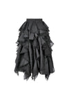 Chic Layered Fluffy Chiffon & Lace Skirt with Adjustable Waist KW404