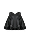 Chic Mini Skirt with Bow Waist and Pleated Hem KW405