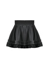 Chic Mini Skirt with Bow Waist and Pleated Hem KW405