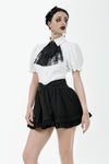 Chic Mini Skirt with Bow Waist and Pleated Hem KW405