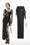 Punk High-Slit Midi Skirt KW407