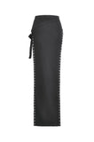 Punk High-Slit Midi Skirt KW407