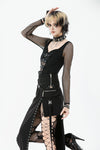 Punk High-Slit Midi Skirt KW407