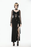 Punk High-Slit Midi Skirt KW407