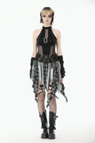 Black & White Plaid Patchwork Locomotive Skirt KW411