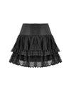 Punk Black Wide-Waistband Skirt KW417