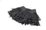 Punk Black Wide-Waistband Skirt KW417