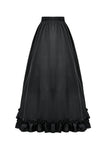 Silken Mist Rose Baroque Lace Layered Maxi Skirt KW429BK - Gothlolibeauty