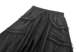 Silken Mist Rose Baroque Lace Layered Maxi Skirt KW429BK - Gothlolibeauty