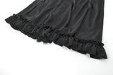 Silken Mist Rose Baroque Lace Layered Maxi Skirt KW429BK - Gothlolibeauty