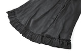 Gothic Crimson-Shadow Lace Court Maxi Skirt KW429RD - Gothlolibeauty