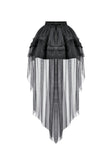 Gothic Tailed Sheer Mesh Petticoat Skirt KW431 - Gothlolibeauty