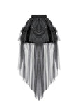 Gothic Tailed Sheer Mesh Petticoat Skirt KW431 - Gothlolibeauty