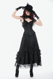 Vintage Gothic Lace Layered Maxi Skirt KW432 - Gothlolibeauty