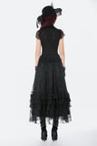 Vintage Gothic Lace Layered Maxi Skirt KW432 - Gothlolibeauty