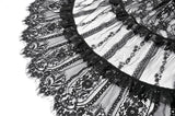 Dark Spliced Lace Maxi Skirt KW433 - Gothlolibeauty