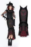 Gothic Elegant Velvet Mermaid Skirt KW435 - Gothlolibeauty