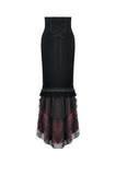 Gothic Elegant Velvet Mermaid Skirt KW435 - Gothlolibeauty