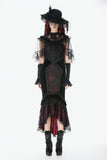 Gothic Elegant Velvet Mermaid Skirt KW435 - Gothlolibeauty