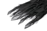 Gothic Shadow Mist Layered Mesh Long Skirt KW440