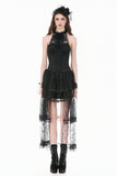 Goth Lolita Diamond Lace Patchwork Layered Tutu Skirt KW450