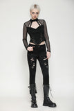 Punk versatile distressed long pants PW133