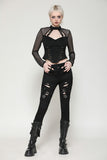 Punk versatile distressed long pants PW133